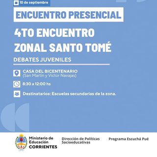 Santo Tomé reúne a escuelas secundarias en debate juvenil