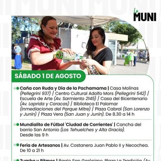 Fin de mes: la agenda de actividades para este fin de semana