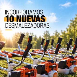 Santo Tomé suma desmalezadoras para el mantenimiento urbano