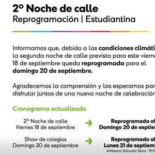 Reprograman la Estudiantina por el mal tiempo