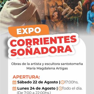 Santo Tomé: exposición de la escultora María Magdalena Artigas