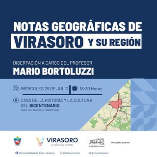 Virasoro prepara una charla sobre geografía regional por su Centenario
