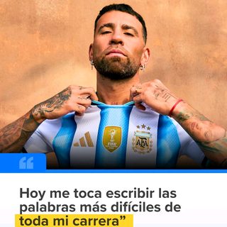 Otamendi se retiró de la Selección Argentina