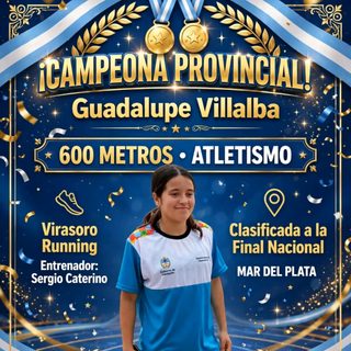 Atleta de Virasoro clasificó a la final nacional
