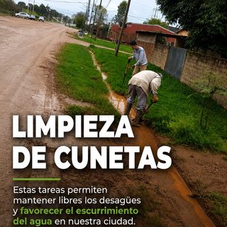 Limpian cunetas en barrio Güemes para mejorar el desagüe