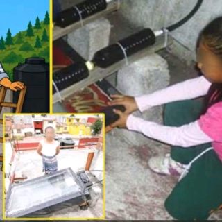 Tiene 8 años e inventó un calentador solar con botellas PET