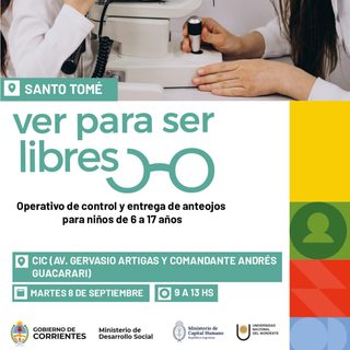 Jornada gratuita de controles oftalmológicos para chicos