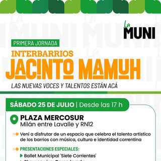 Arranca el Interbarrios "Jacinto Mamuh" en Plaza Mercosur