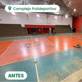 El polideportivo Romeo Maciel suma pintura en todo su interior