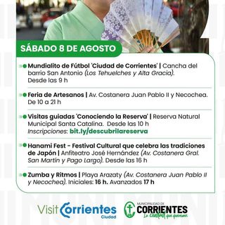 Fin de semana con agenda cultural y deportiva en la ciudad