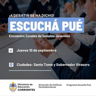Jóvenes debaten este jueves en Virasoro y Santo Tomé