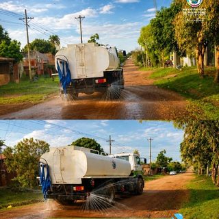 Santo Tomé: riego municipal en calles de varios barrios