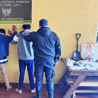Detuvieron a 2 sujetos con elementos robados en Santo Tomé