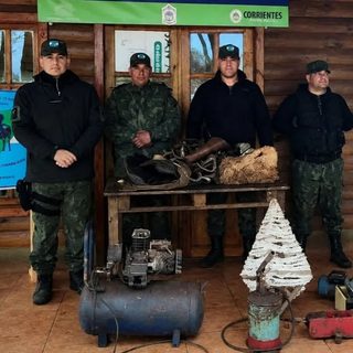 Buscaban ganado robado y hallaron un arsenal de herramientas