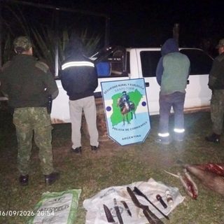 Control vial destapa caza furtiva y camioneta adulterada
