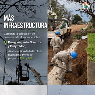 Nuevas columnas de alumbrado para calle Perrugoria