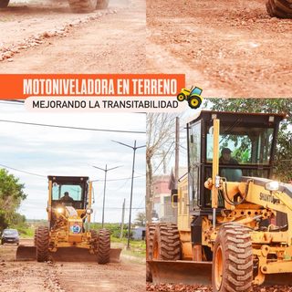 Santo Tomé nivela calles en varios barrios de la ciudad