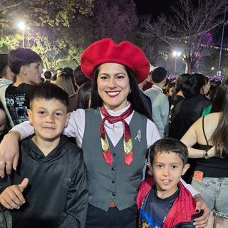 Gaucha Mala se mostró con vecinos en el aniversario de Santo Tomé
