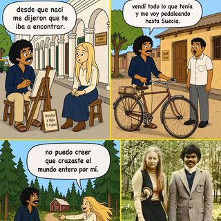 Cruzó Asia y Europa en bicicleta para reencontrarse con su amor