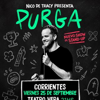 Nico de Tracy trae su unipersonal "Purga" a Corrientes
