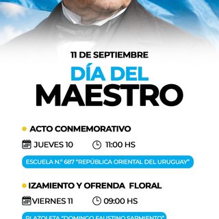 Día del Maestro: actos conmemorativos en la comunidad