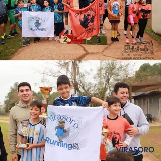 Chicos y familias participaron de Virasoro Corre Infantil