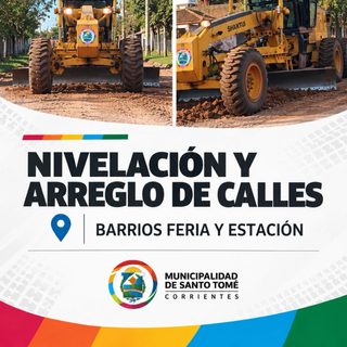 Santo Tomé repara calles en los barrios Feria y Estación
