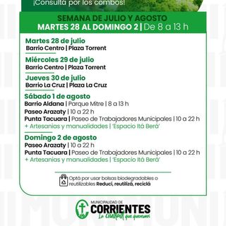 Ferias de la Ciudad: productos frescos a buen precio