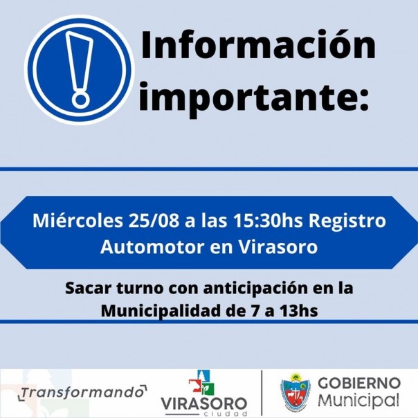 Vuelve el servicio del Registro Automotor