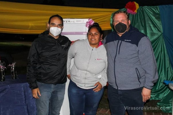 Juan Pablo y su equipo estuvieron en la cancha Cazadores Correntinos