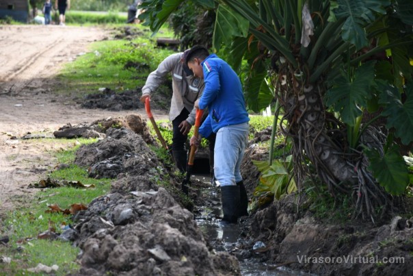 La Municipalidad avanza con trabajos de limpieza y mantenimiento de desagües y canales