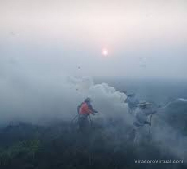 Corrientes arde: un incendio de 7.000 hectáreas tapa de humo la Capital