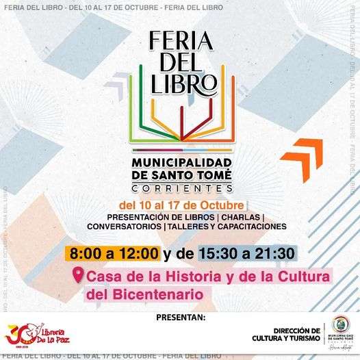 ¡ Llega la Feria del Libro 2023 en Santo Tomé !