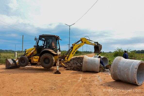 Avanzan con las obras en el Paraje “La Curtiembre” para brindar soluciones concretas