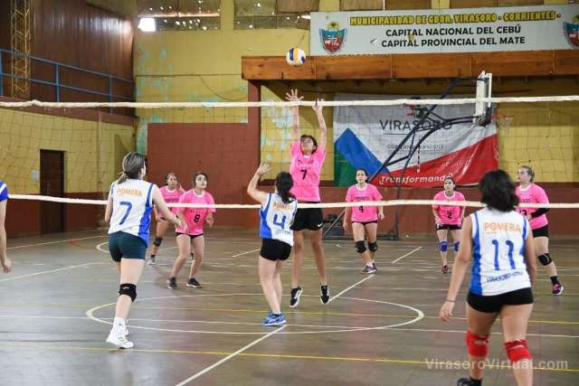 Estudiantina recta final: Ayer compitieron en voley