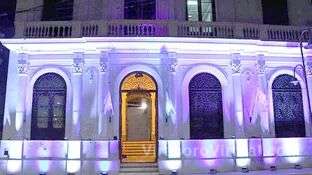 Iluminaron de azul y blanco el Palacio Municipal en apoyo al Estado de Israel