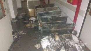 Destrucción total: así quedó la sala incendiada del Instituto de Cardiología de Corrientes