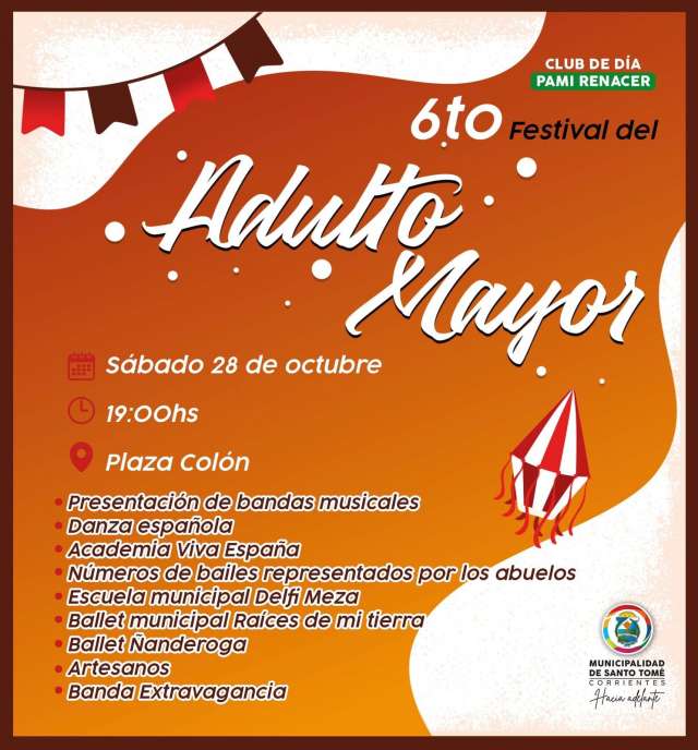 Este Sábado 28 de Octubre desde las 19:00 hs ¡Te esperan  para disfrutar de una jornada dedicada a los abuelos!