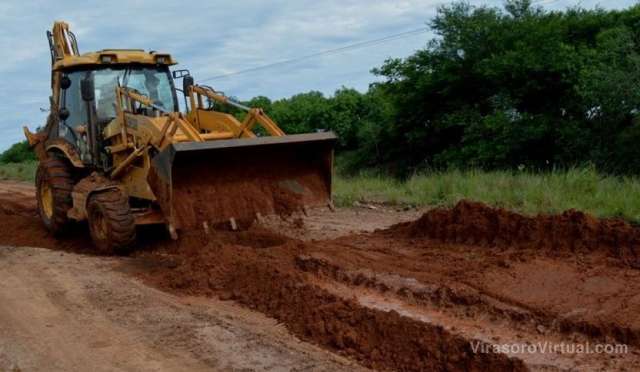 Tras el socavamiento, se reestableció la circulación por Ruta 40 en Virasoro