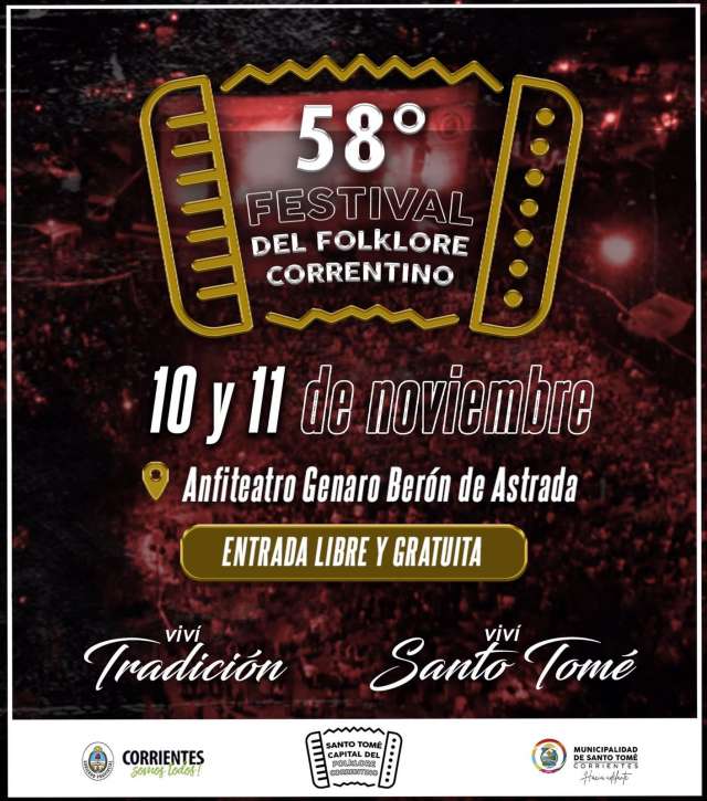 ¡Este 10 y 11 de noviembre la capital del folclore correntino te espera!