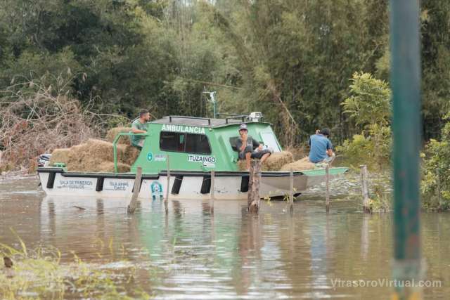 Asistieron a las familias afectadas por la creciente del río Paraná