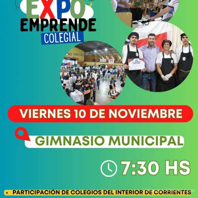 Se viene la Expo Emprende Colegial en el gimnasio Municipal