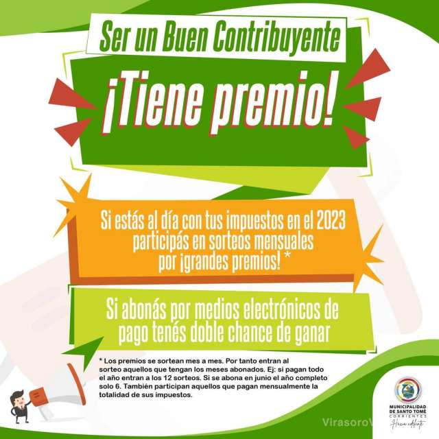 Ser un Buen Contribuyente ¡Tiene Premio!