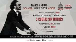 Ricardo Arjona se presenta en Corrientes con su espectáculo "Blanco y Negro"