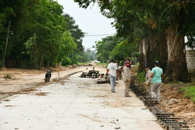 Avanzan las obras sobre la Avenida Paraguay