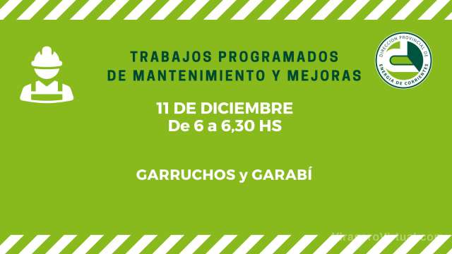 Trabajos programados de mantenimiento y mejoras