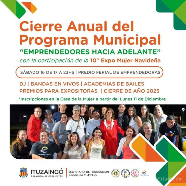 Cierre anual del programa municipal "Emprendedores Hacia Adelante"