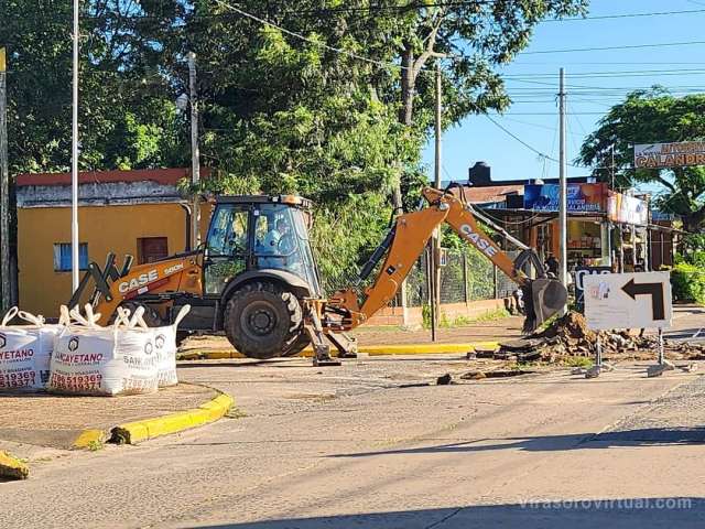 Desde la Municipalidad avanzan con la reparación de las Calles Corrientes y Brasil