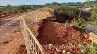 Las obras de reparación en el puente en la Ruta Pcial 94, tramo Santo Tomé- Atalaya, avanzan a buen ritmo