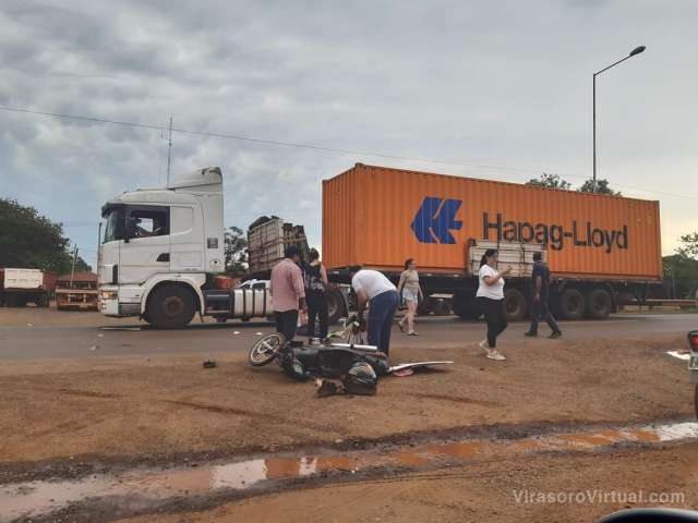 Accidente frente al corralon municipal ruta nacional N14